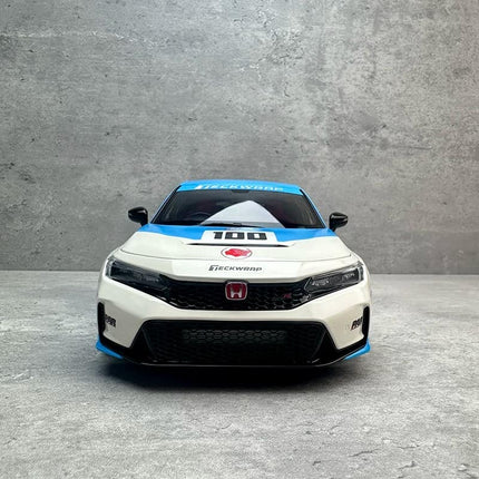 Motorhelix MH Honda Civic Type R FL5 Blue 1:18 Diecast Model Car - scale model for display