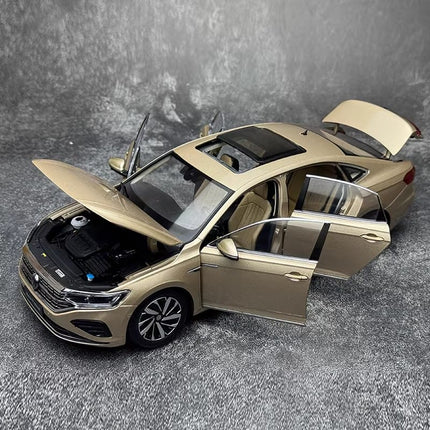 YX Car Model SAIC Volkswagen Passat 2022 Gold 1:18 Diecast Model Car - premium collector scale model