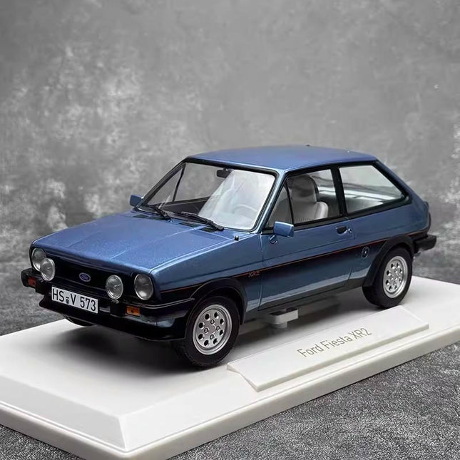 Norev Ford Fiesta XR2 1981 Blue Sealed Body 1:18 Diecast Model Car - detailed collector display model