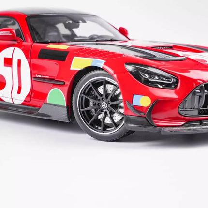 Minichamps Mercedes-Benz AMG GT Black Series Red 1:18 Diecast Model Car - collector edition scale model