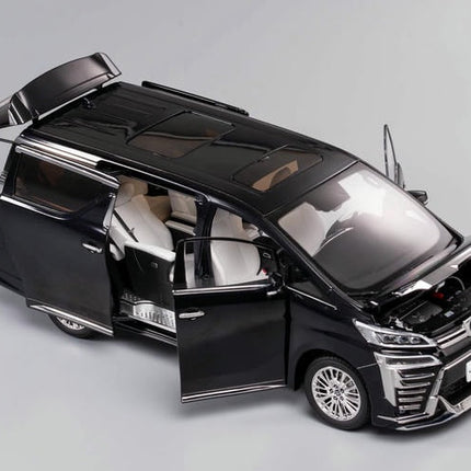 KengFai Toyota Vellfire 2021 Black 1:18 Diecast Model Car - collector edition scale model