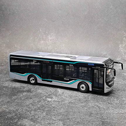 Model Car Planet Higer Azure Bus with Lights 1:42 Diecast Model Bus - scale model for display