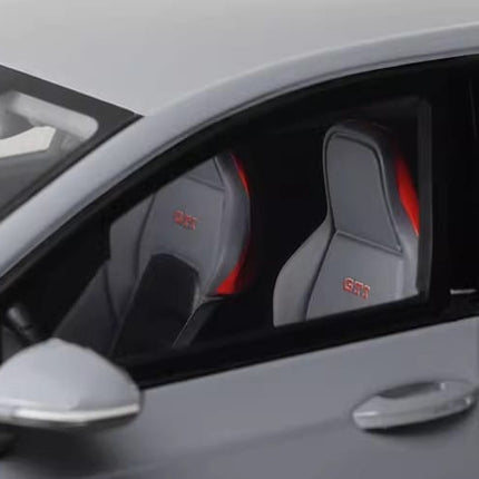 Otto Volkswagen Golf VIII GTI 2024 Grey 1:18 Resin Model Car - scale model for display