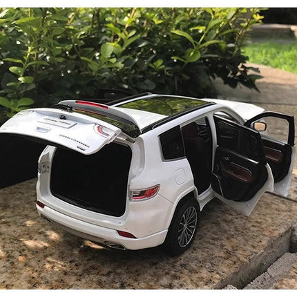 YX Car Model Jeep Grand Commander Blue 1:18 Diecast Model Car - premium scale model collectible