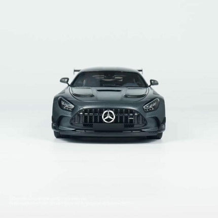 Minichamps Mercedes-AMG GT Black Series Black 1:18 Diecast Model Car - studio product photo of the scale model
