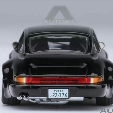 AutoArt Porsche 911 (930) Turbo Blackbird Wangan Midnight Edition 1:64 Diecast Model Car - collectible scale model car