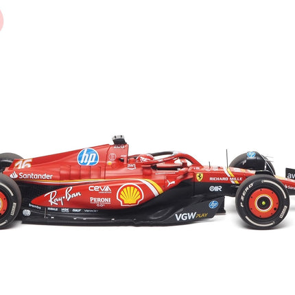 BBR Red Fully Enclosed 1:18 Diecast Model Car - studio product photo of the scale model