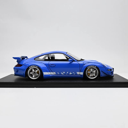 Ignition Model Porsche RWB 997 Widebody Blue 1:18 Resin Model Car - scale model for display