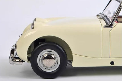 Kyosho Austin Healey Sprite Biege 1:18 Diecast Model Car - collectible scale model car