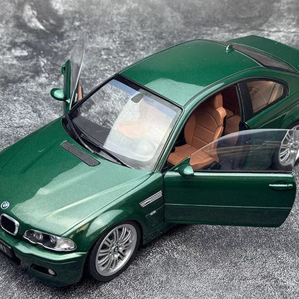 Solido BMW M3 E46 Coupe 2000 Green 1:18 Diecast Model Car - detailed model car replica