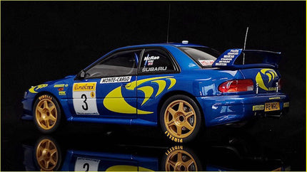 AutoArt Subaru WRC Rally Blue #3 1:18 Diecast Model Car - scale model collectible piece