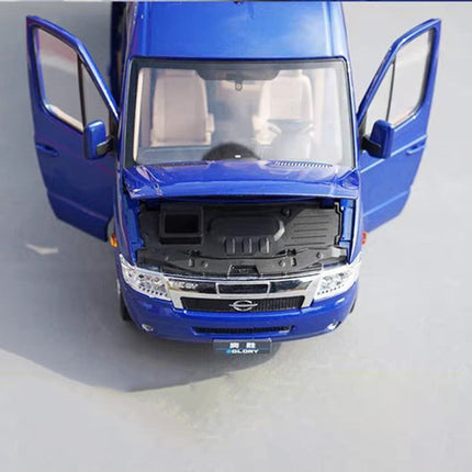 Yangtze Yisheng (e.Glory) Bus Blue with Lights and 1:24 Diecast Model Bus - scale model for display