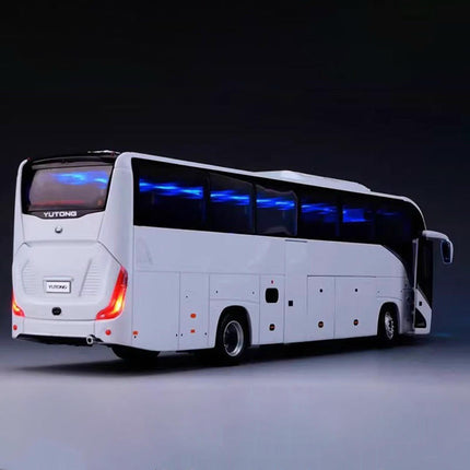 Original Manufacturer Yutong C12PRO White Bus 1:42 Diecast Model Bus - scale model collectible piece