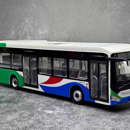 Zhongtong Bus Holding Co., Ltd. Zhongtong N12 (LCK6126EVGRA1) Qingdao Bus 1:43 Diecast Model Bus - showroom-quality model rep