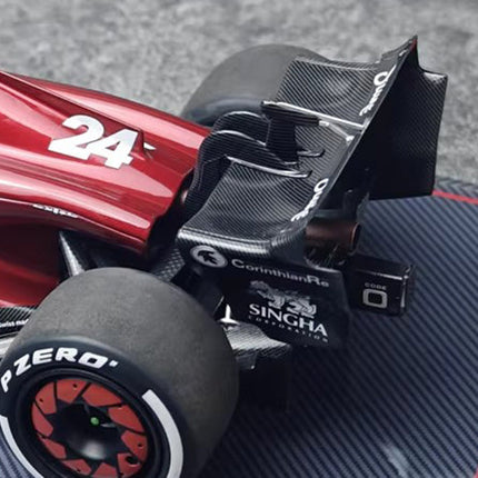 Kilo NZG Alfa Romeo F1 C43 Zhou Guanyu Hungary GP 1:18 Diecast Model Car - studio product photo of the scale model