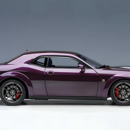 AutoArt Dodge Challenger R/T Wide Body 2018 Purple 1:18 Diecast Model Car - premium collector scale model