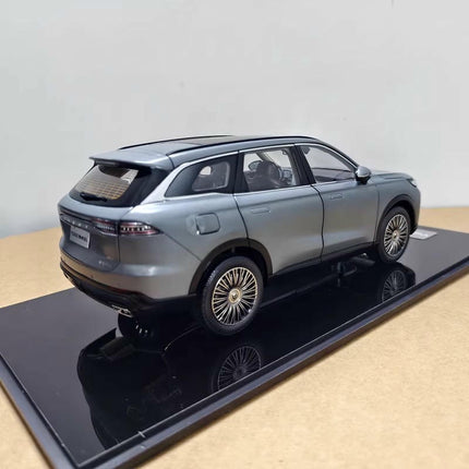YX Car Model Chery Tiggo 8L SUV Grey 1:18 Diecast Model Car - premium collector scale model