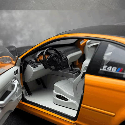 Solido BMW E46 M3 Coupe Works Orange 2000 1:18 Diecast Model Car - detailed die-cast style model