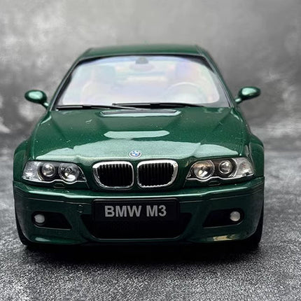 Solido BMW M3 E46 Coupe 2000 Green 1:18 Diecast Model Car - collector display piece