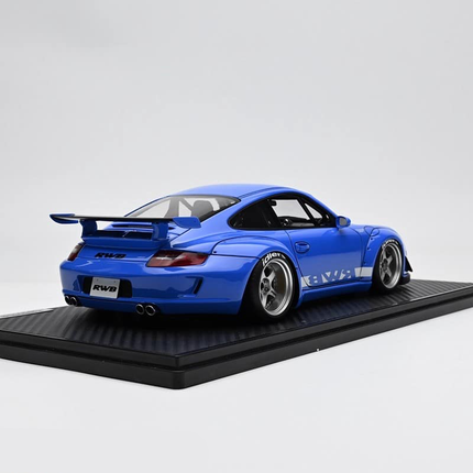 Ignition Model Porsche RWB 997 Widebody Blue 1:18 Resin Model Car - premium collector scale model