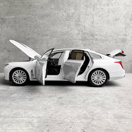 Hongqi H9 Luxury Sedan White 1:18 Diecast Model Car - premium collector scale model