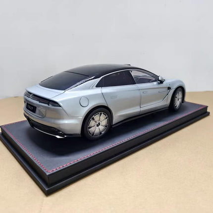 Original Manufacturer Original BYD Yangwang U7 Electric Hypercar Silver 1:18 Diecast Model Car - scale model for display