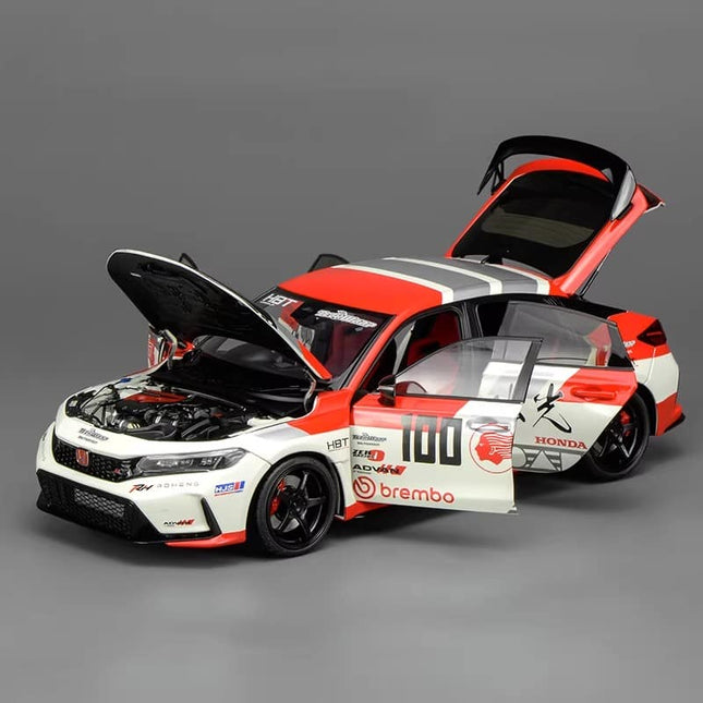Motorhelix MH Honda Civic Type R (FL5) JDM 1:18 Diecast Model Car - detailed collector display model