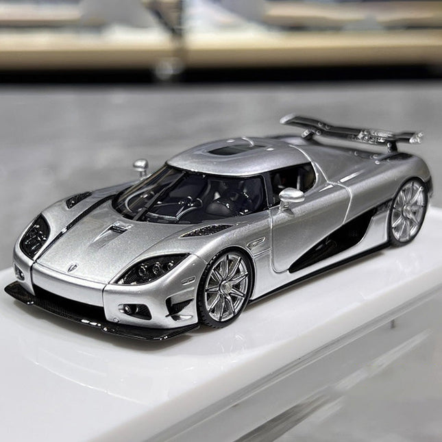 VBM Koenigsegg CCXR Silver 1:43 Resin Model Car - detailed collector display model