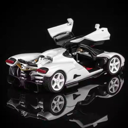 Motorhelix Nilu27 White 1:64 Diecast Model Car - hand-finished display model