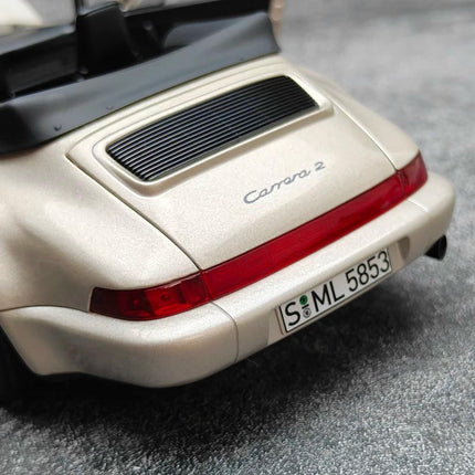 Norev Porsche 911 Carrera 2 Turbo 1992 Gold 1:18 Diecast Model Car - scale model collectible piece