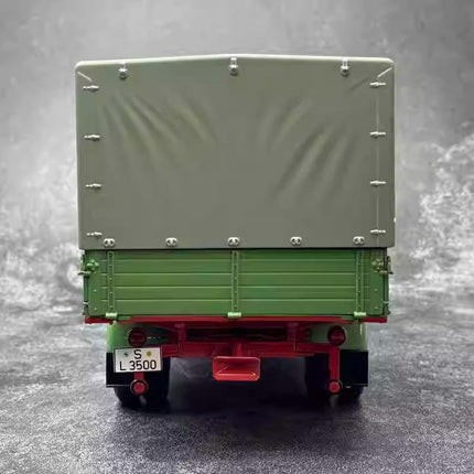 Schuco Mercedes-Benz L3500 Truck Transporter Green 1:18 Diecast Model Truck - detailed die-cast style model