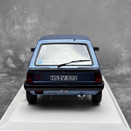 Norev Ford Fiesta XR2 1981 Blue Sealed Body 1:18 Diecast Model Car - scale model for display