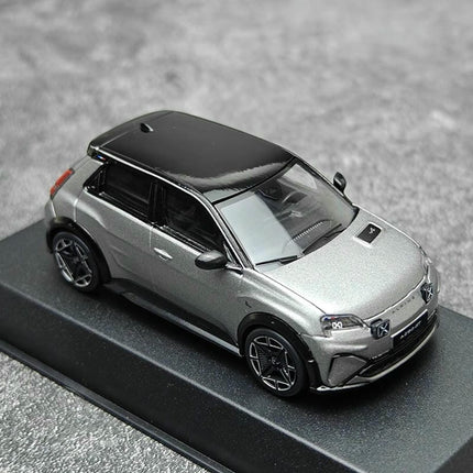 Norev Renault Gray 1:43 Diecast Model Car - studio product photo of the scale model