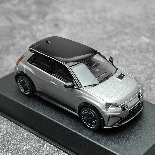 Norev Renault Gray 1:43 Diecast Model Car - studio product photo of the scale model