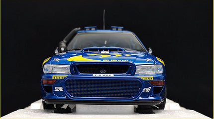 AutoArt Subaru WRC Rally Blue #3 1:18 Diecast Model Car - detailed model car replica