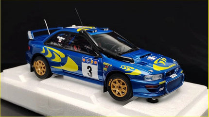 AutoArt Subaru WRC Rally Blue #3 1:18 Diecast Model Car - premium scale model collectible