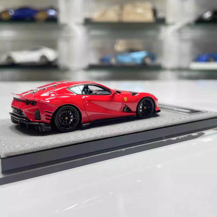 HH Model Ferrari 812 Competizione Standard Red 1:64 Resin Model Car - fine detailed model replica