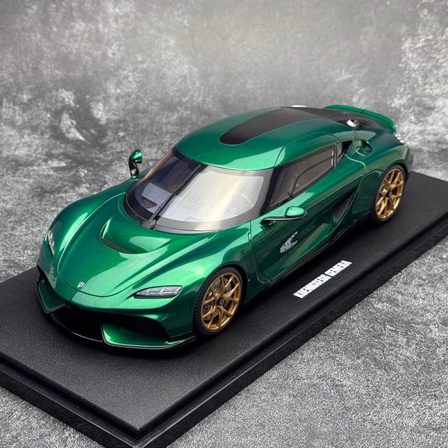 GT Spirit Koenigsegg Gemera 2024 Racing Green 1:18 Resin Model Car - detailed collector display model