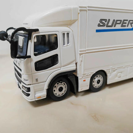 Original Manufacturer Mitsubishi Fuso Supergreat Truck Openable Door 1:43 Diecast Model Truck - detailed model car replica