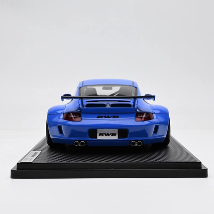 Ignition Model Porsche RWB 997 Widebody Blue 1:18 Resin Model Car - collectible scale model car