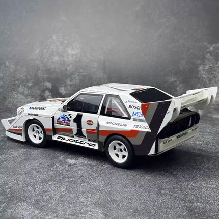 AutoArt 1986 Audi Quattro S1 Rally Monte Carlo 1:18 Diecast Model Car - scale model for display