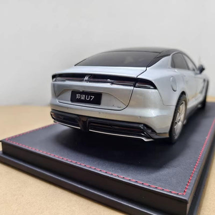 Original Manufacturer Original BYD Yangwang U7 Electric Hypercar Silver 1:18 Diecast Model Car - premium collector scale mode