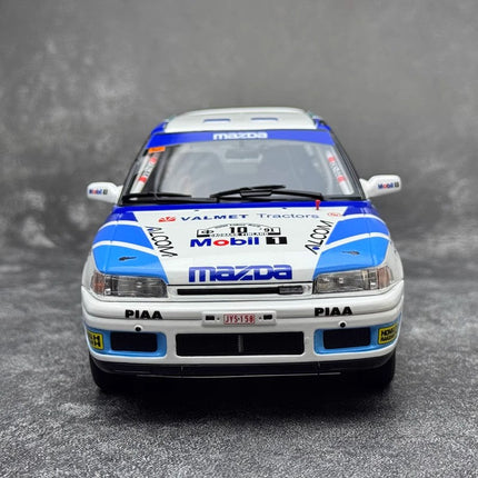 Otto Mazda 323 GTX Group A #10 1991 White 1:18 Resin Model Car - scale model for display