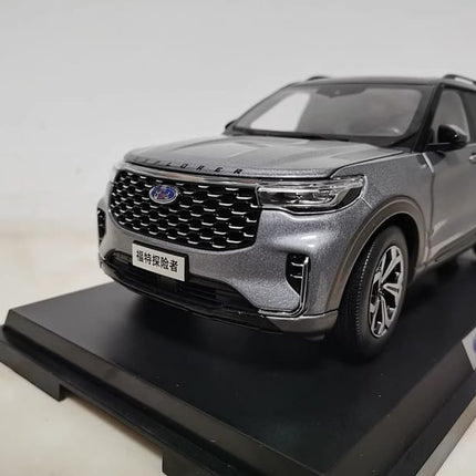 Changan Ford Explorer 2023 Gray 1:18 Diecast Model Car - scale model for display