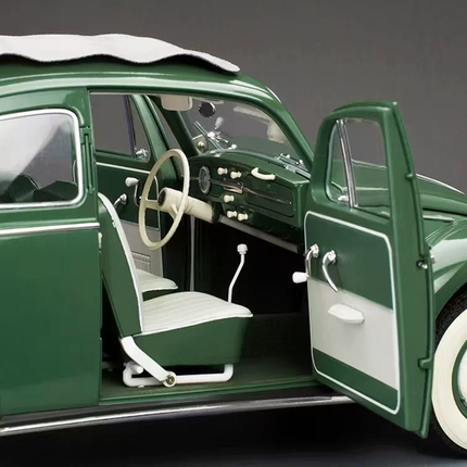Sun Star Volkswagen Beetle Convertible Limited Edition Green 1:12 Diecast Model Car - showroom-quality model replica