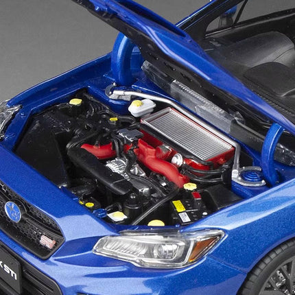 Sun Star Subaru WRX STI 2018 Blue 5555 1:18 Diecast Model Car - scale model collectible piece