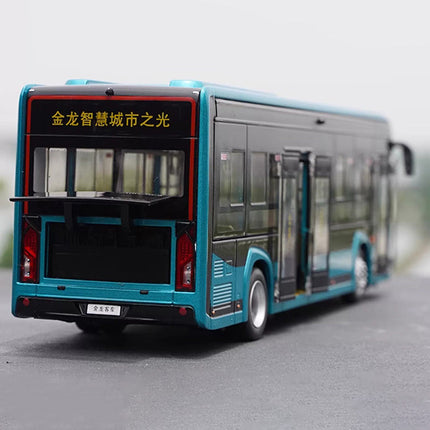 Original Manufacturer King Long XMQ6105G Bus with Lights 1:38 Diecast Model Bus - scale model for display