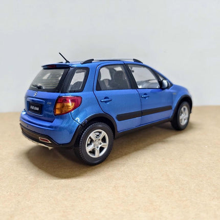 Original Suzuki SX4 Blue 1:18 Diecast Model Car - premium collector scale model