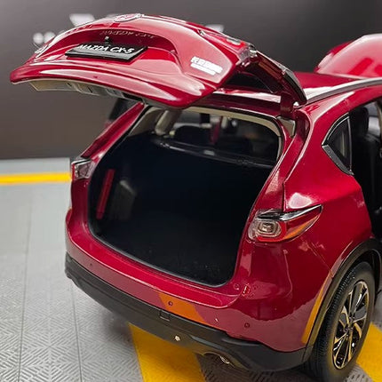 YX Car Model Mazda CX-5 2022 Red SUV 1:18 Diecast Model Car - scale model collectible piece
