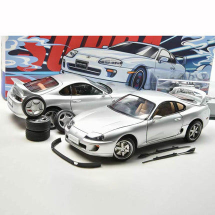 Whelart Toyota Supra A80 Full Opening 1:18 Diecast Model Car - detailed collector display model
